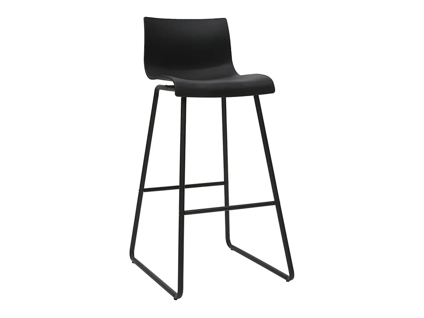 Taburetes de bar modernos negros 76 cm (lote de 2) ONA