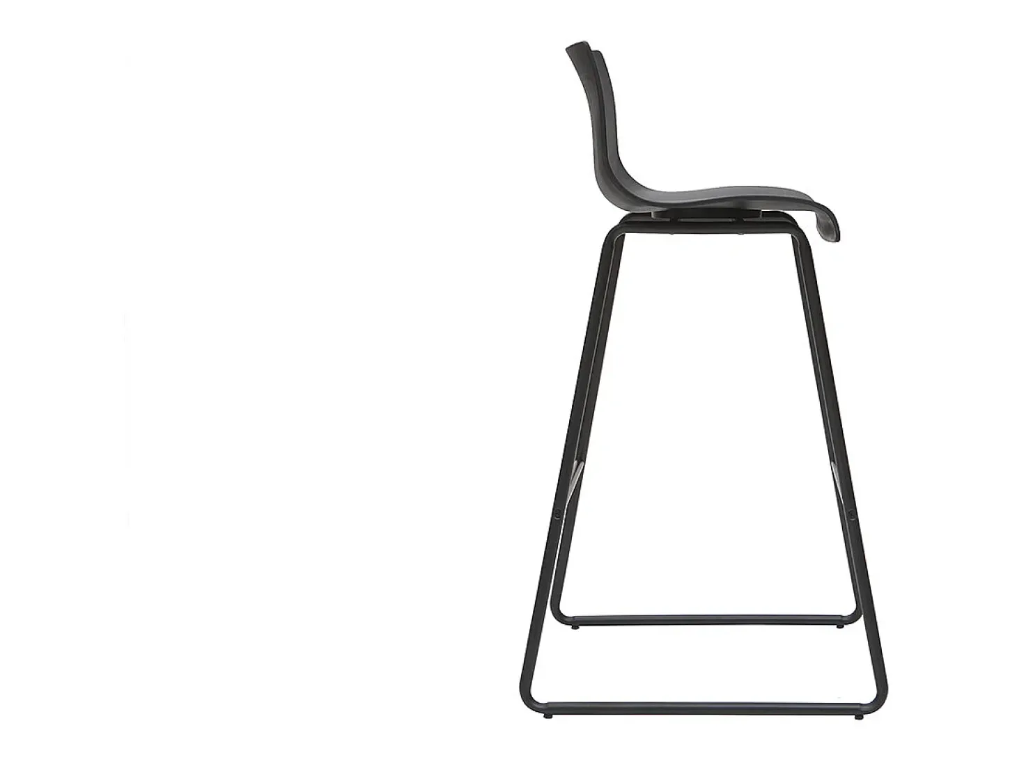 Taburetes de bar modernos negros 76 cm (lote de 2) ONA