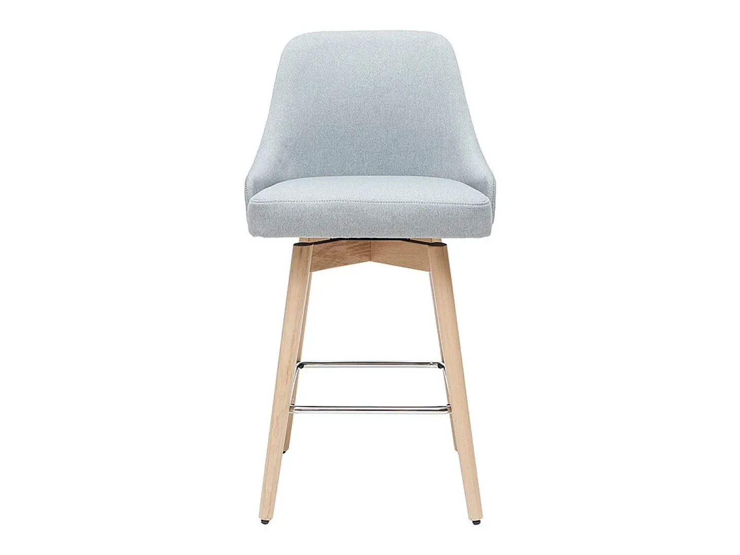 Taburetes de bar nórdicos giratorios gris claro A65 cm (lote de 2) HASTA