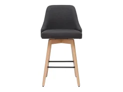 Taburetes de bar nórdicos giratorios gris oscuro A65 cm (lote de 2) HASTA
