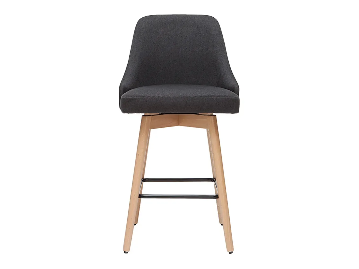 Taburetes de bar nórdicos giratorios gris oscuro A65 cm (lote de 2) HASTA