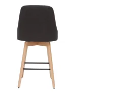 Taburetes de bar nórdicos giratorios gris oscuro A65 cm (lote de 2) HASTA