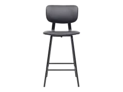 Taburetes de bar vintage negro con patas en metal 65cm (lote de 2) LAB