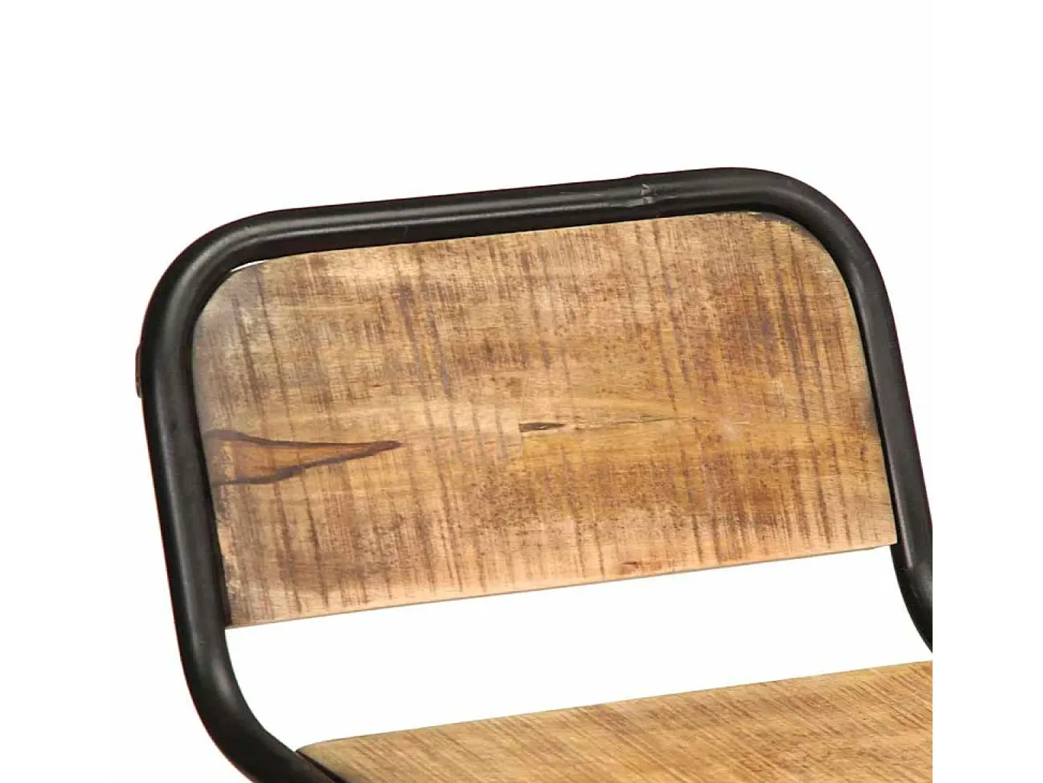 Taburetes de barra 2 uds 46x35,5x80 cm madera maciza de mango