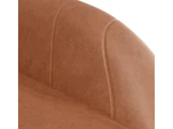 Taburetes de barra de cocina 2 uds cuero sintético marrón claro