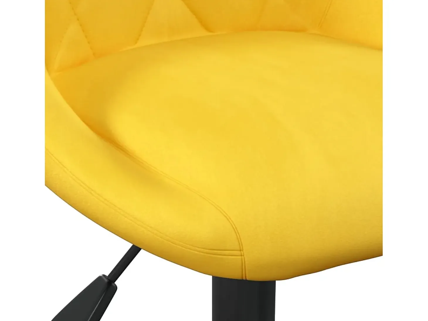 Taburetes de cocina 2 unidades terciopelo amarillo mostaza