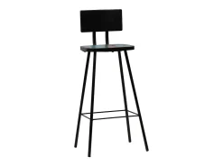Taburetes de cocina 4 unidades madera maciza reciclada