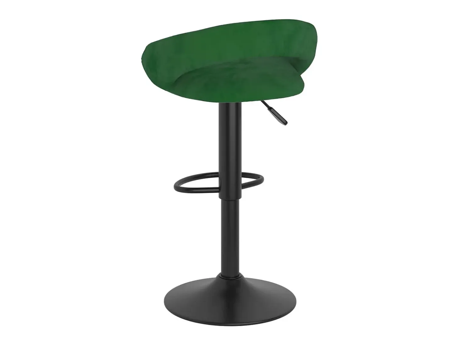 Taburetes de cocina 2 unidades terciopelo verde oscuro