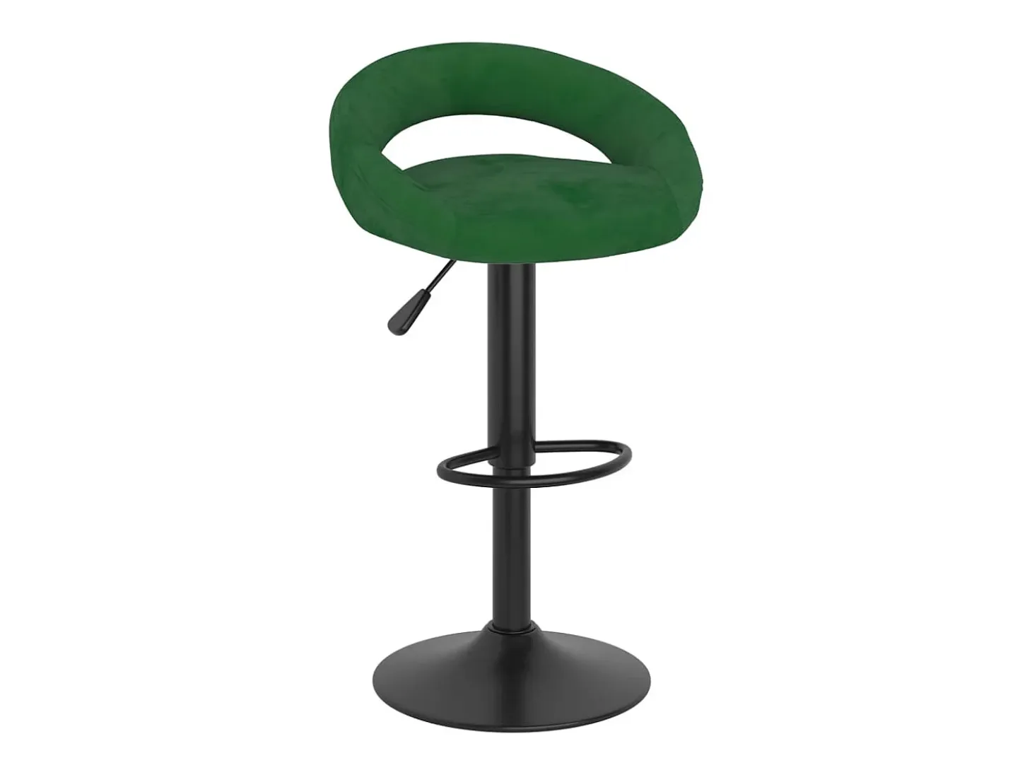 Taburetes de cocina 2 unidades terciopelo verde oscuro