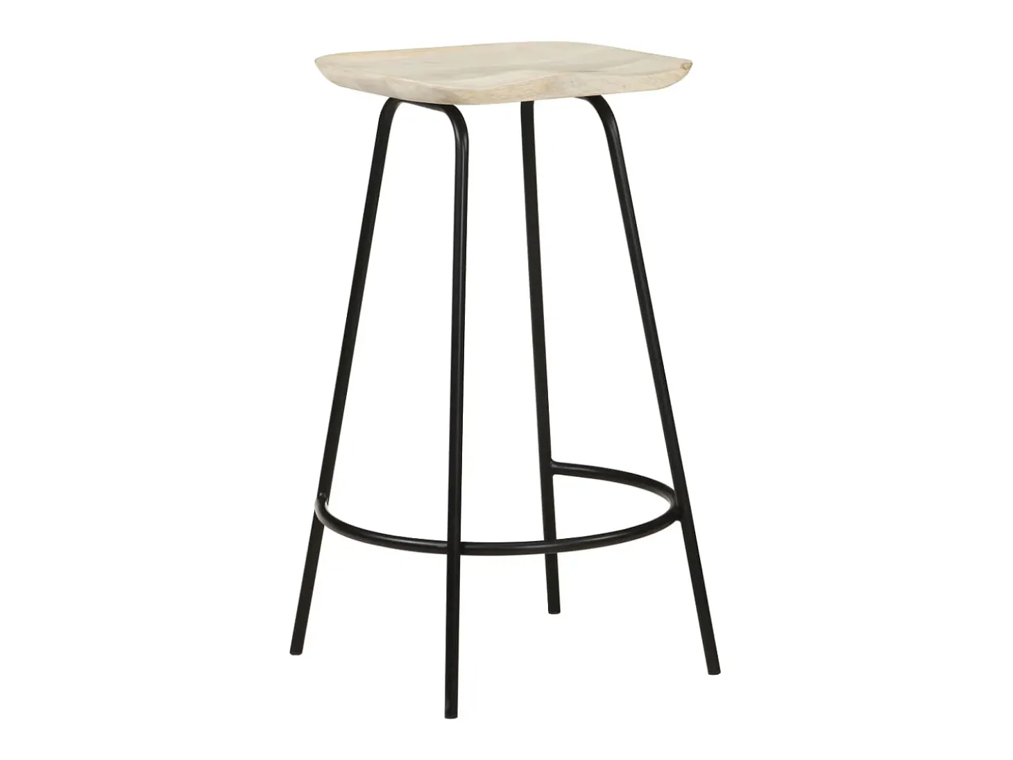 Taburetes de cocina 4 unidades madera maciza de mango