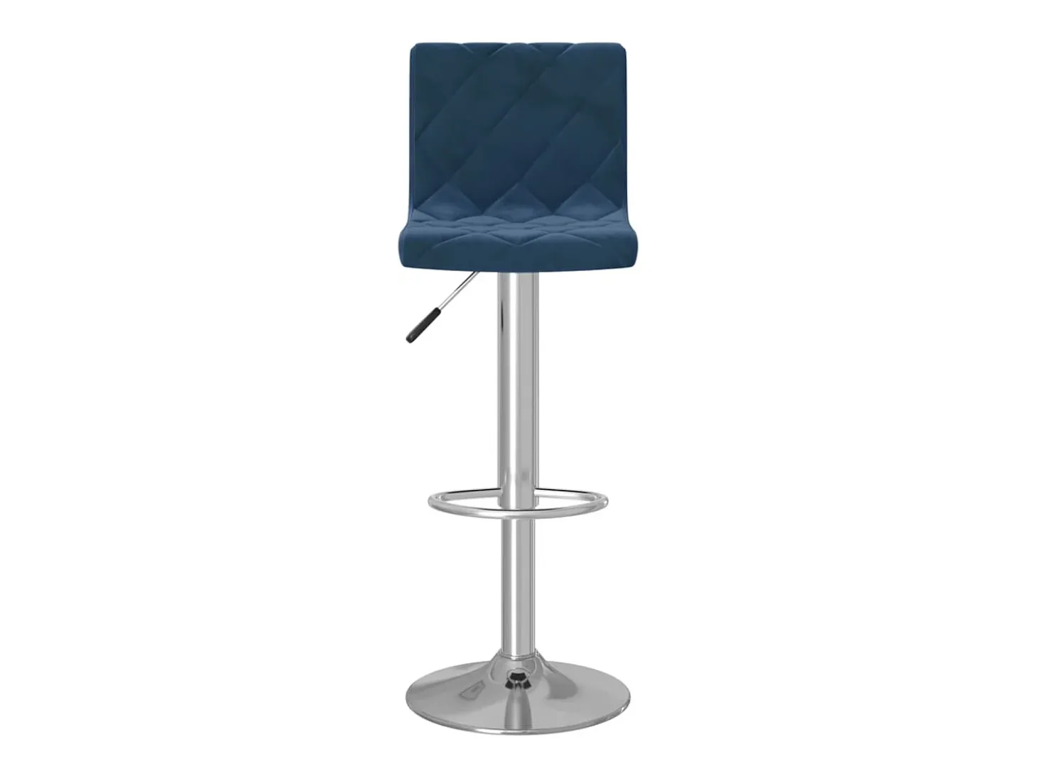 Taburetes de cocina 2 unidades terciopelo azul