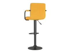 Taburetes de cocina 2 unidades tela amarillo mostaza