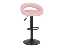 Taburetes de cocina 2 unidades terciopelo rosa