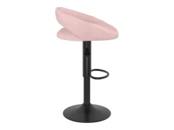 Taburetes de cocina 2 unidades terciopelo rosa