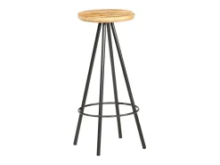 Taburetes de cocina 4 unidades madera de mango rugosa