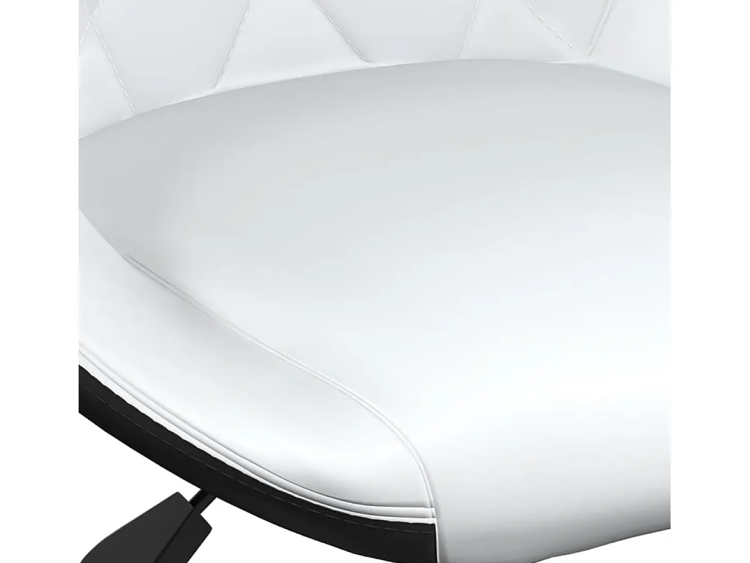 Taburetes de cocina 2 unidades cuero sintético negro y blanco