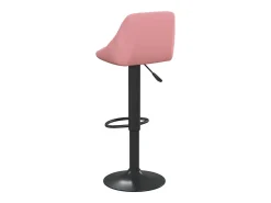 Taburetes de cocina 2 unidades terciopelo rosa