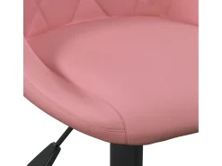 Taburetes de cocina 2 unidades terciopelo rosa