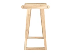 Taburetes para isla de cocina de teca y ratán natural 66 cm - Haida