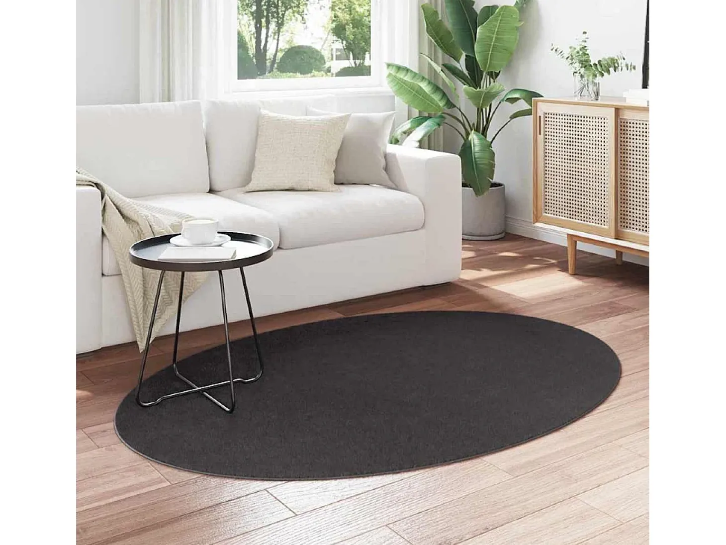 Tapiz Antracita 120 x 170 cm Poliéster