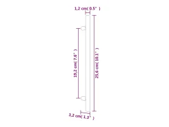 Tiradores para armarios 20 uds acero inoxidable dorado 192 mm