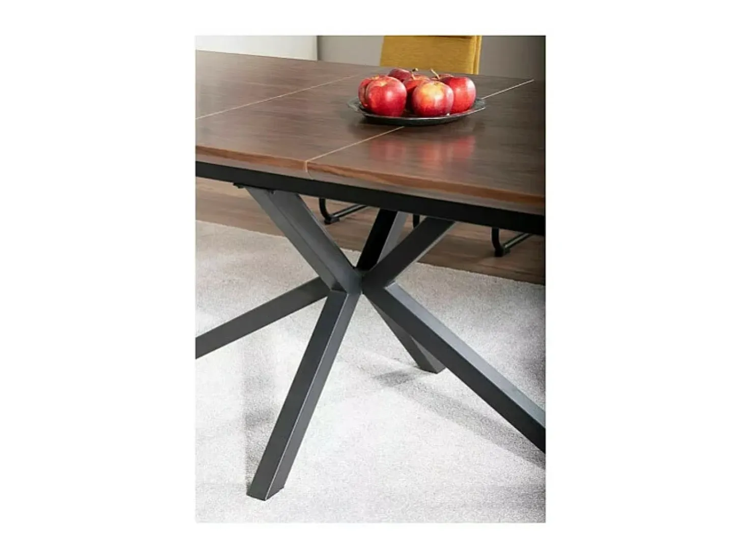 Tommy mesa de comedor extensible de nogal 160-200 cm