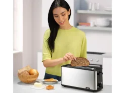 Tostador Braun HT1610BK 1030W ranura larga 8 niveles negro