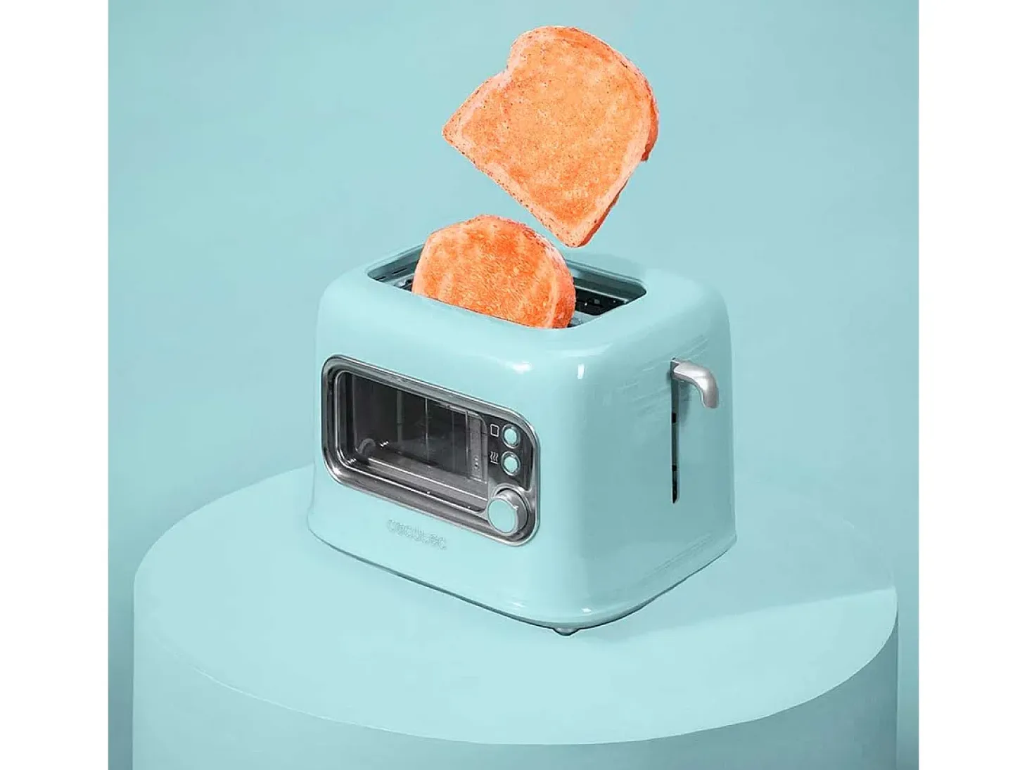 Tostador Cecotec RetroVision 700W diseño retro con ventana azul