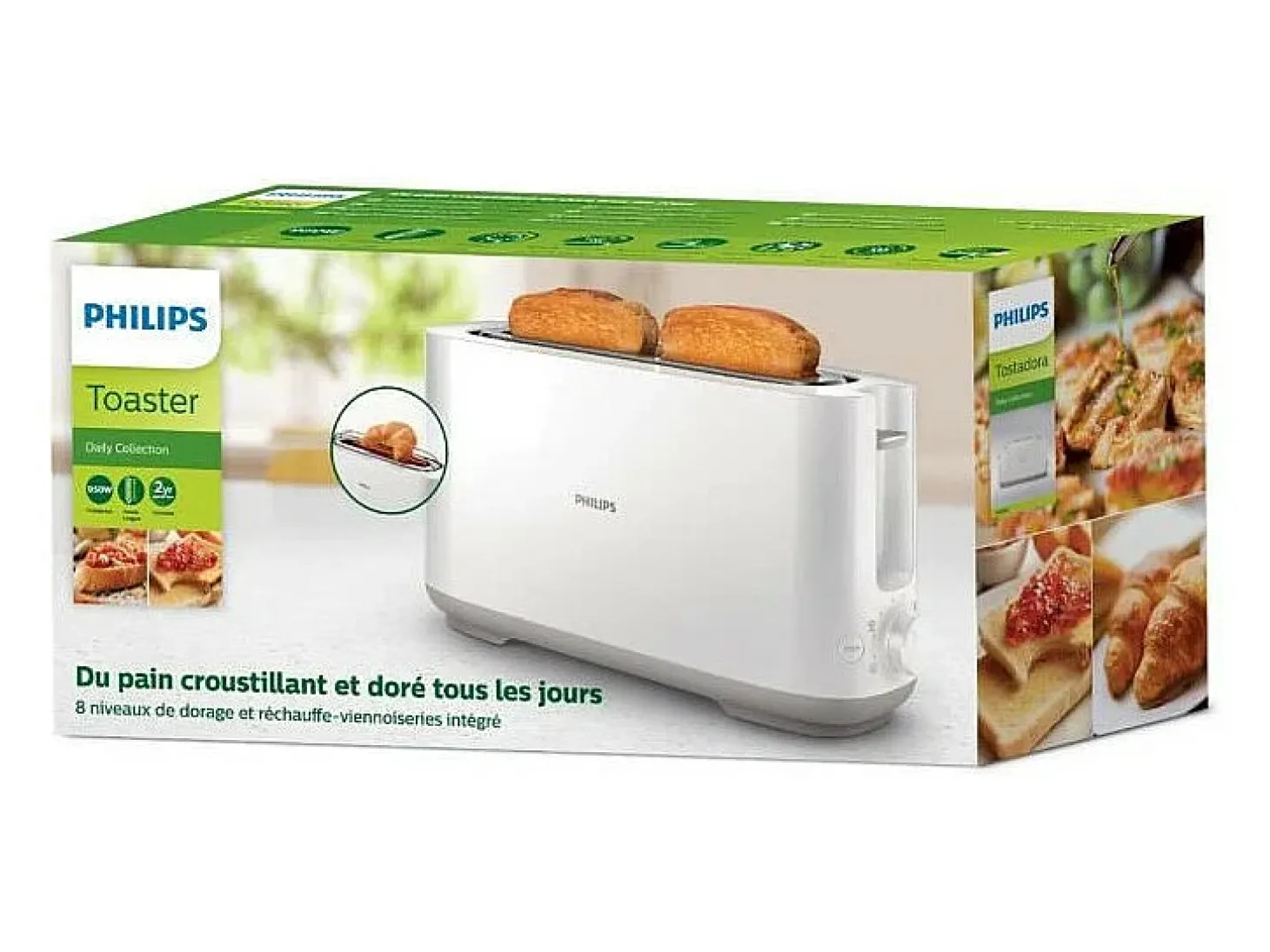Tostador Philips HD2590/00 1030W 1 ranura blanco