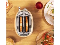 Tostadora vertical Cecotec Toast&Taste 800 Vintage Light Yellow 850W doble ranura amarillo