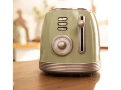Tostadora vertical Cecotec Toast&Taste 800 Vintage Light Green 850W doble ranura verde