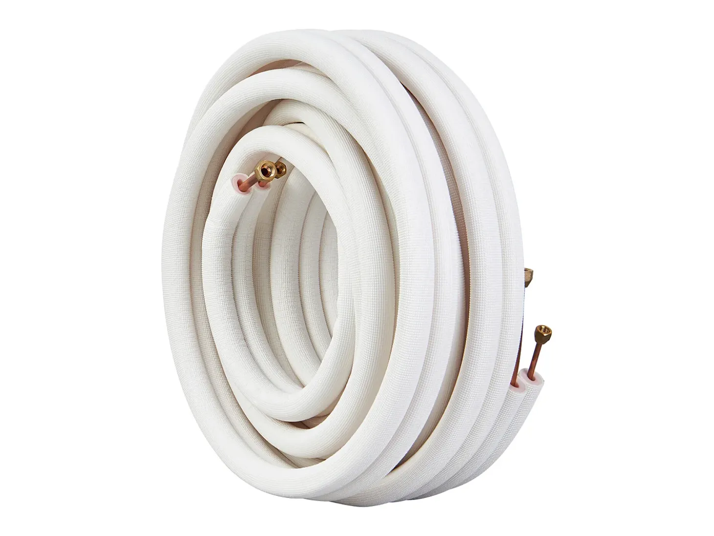 Tube SucceBuy Ensemble de Mini-Lignes Divisées 6,4 x 9,5 x 15240 mm, Tubes en Cuivre Isolés pour Courant Alternatif