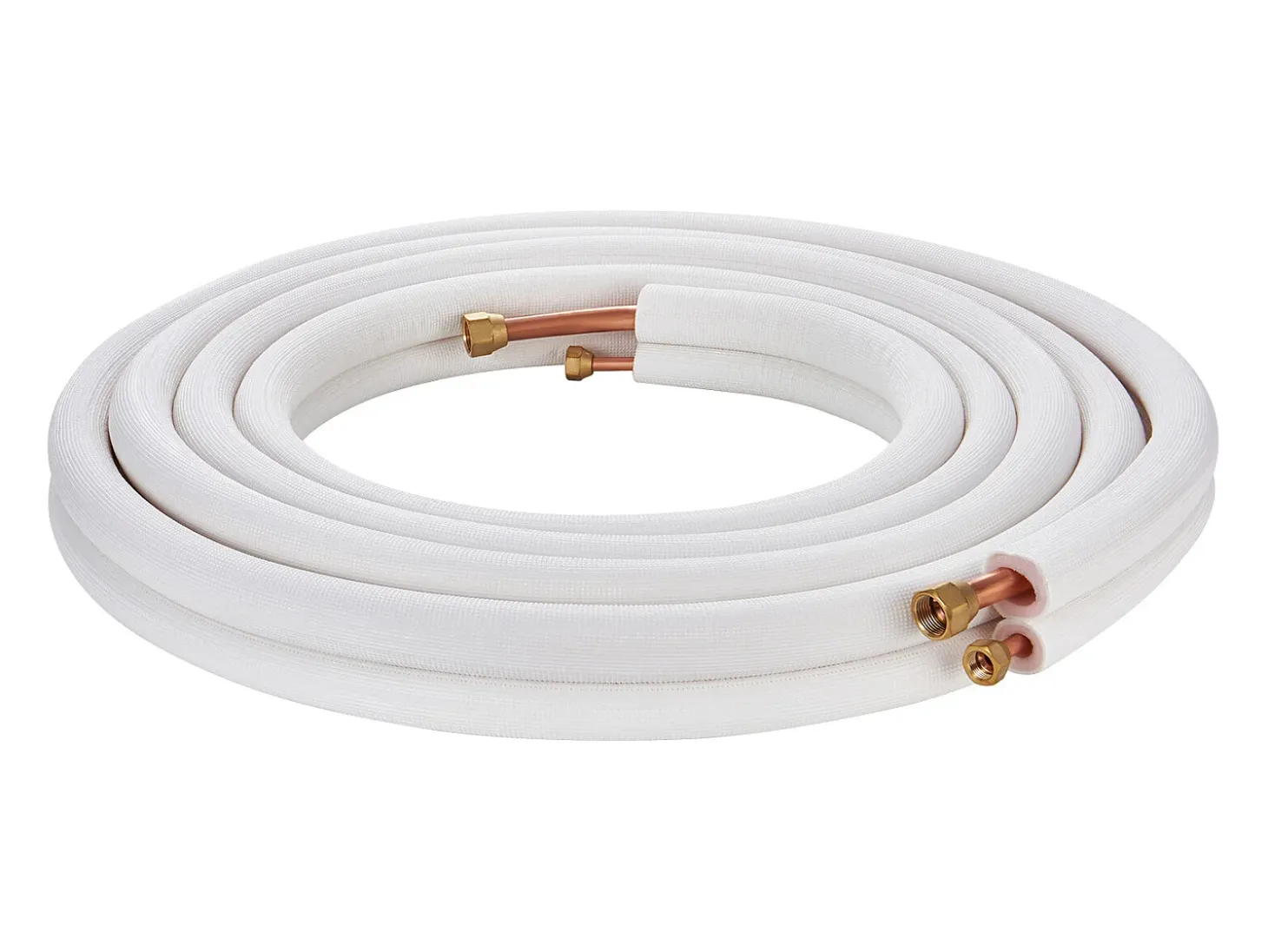 Tubo SucceBuy Conjunto de Mini-Líneas Divididas 6,4 x 9,5 x 7620 mm, Tubos de Cobre Aislados para Aire Acondicionado sin Conducto