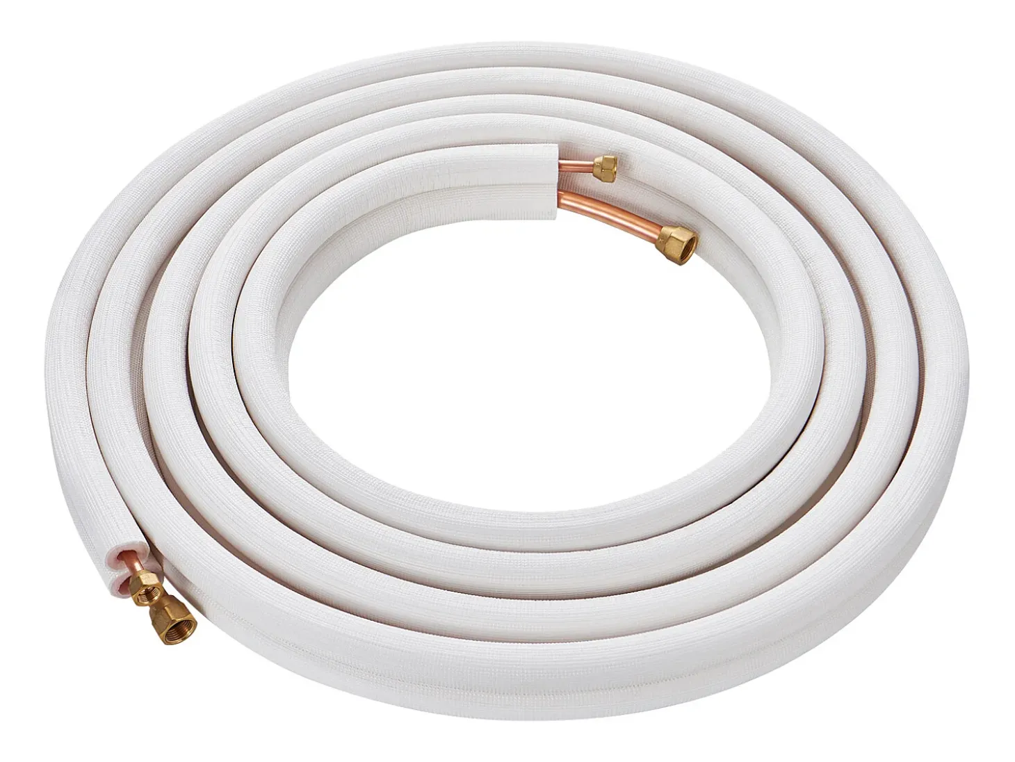Tubo SucceBuy Conjunto de Mini-Líneas Divididas 6,4 x 9,5 x 7620 mm, Tubos de Cobre Aislados para Aire Acondicionado sin Conducto