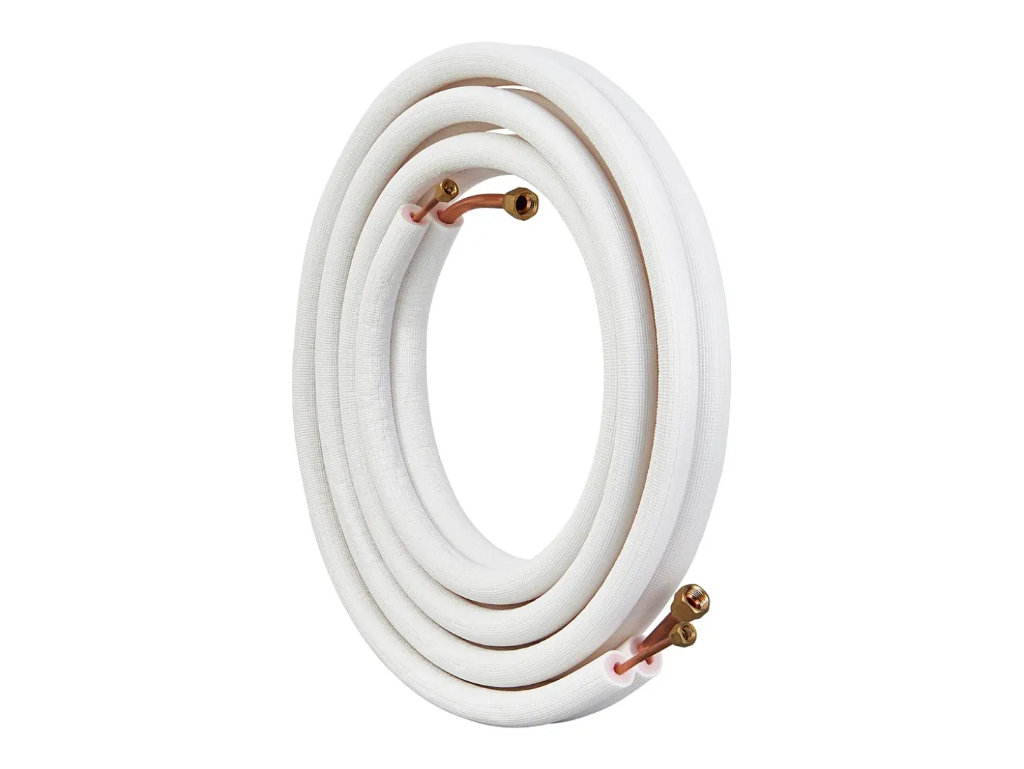 Tubo SucceBuy Kit de Líneas Mini Split 6,4 x 12,7 mm x 4876,8 mm Tubo de Cobre para AC con Cable de Conexión