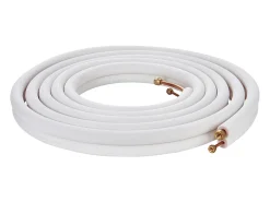 Tubo SucceBuy Kit de Líneas Mini Split 6,4 x 9,5 x 7620 mm Tubo de Cobre para AC con Cable de Conexión