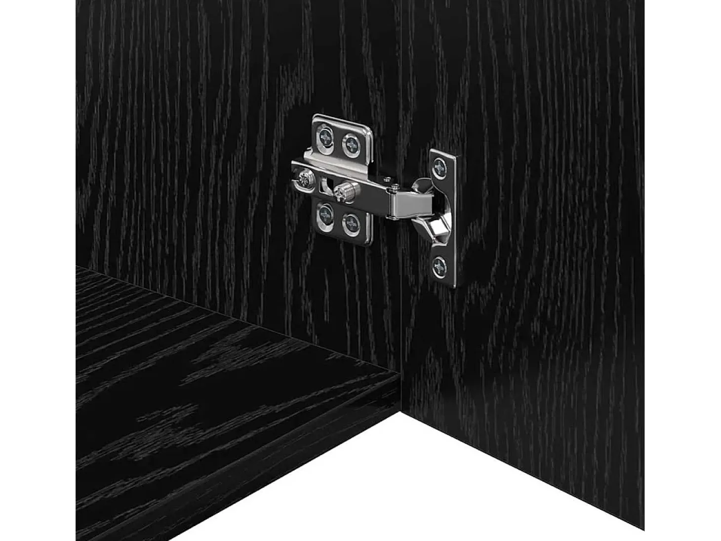 Unidad de pared de roble negro 80 x 42,5 x 40 cm Madera de ingeniería