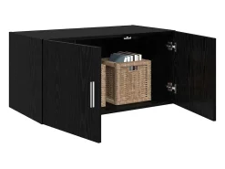 Unidad de pared de roble negro 80 x 42,5 x 40 cm Madera de ingeniería
