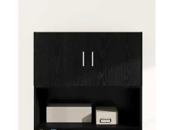Unidad de pared de roble negro 80 x 42,5 x 40 cm Madera de ingeniería