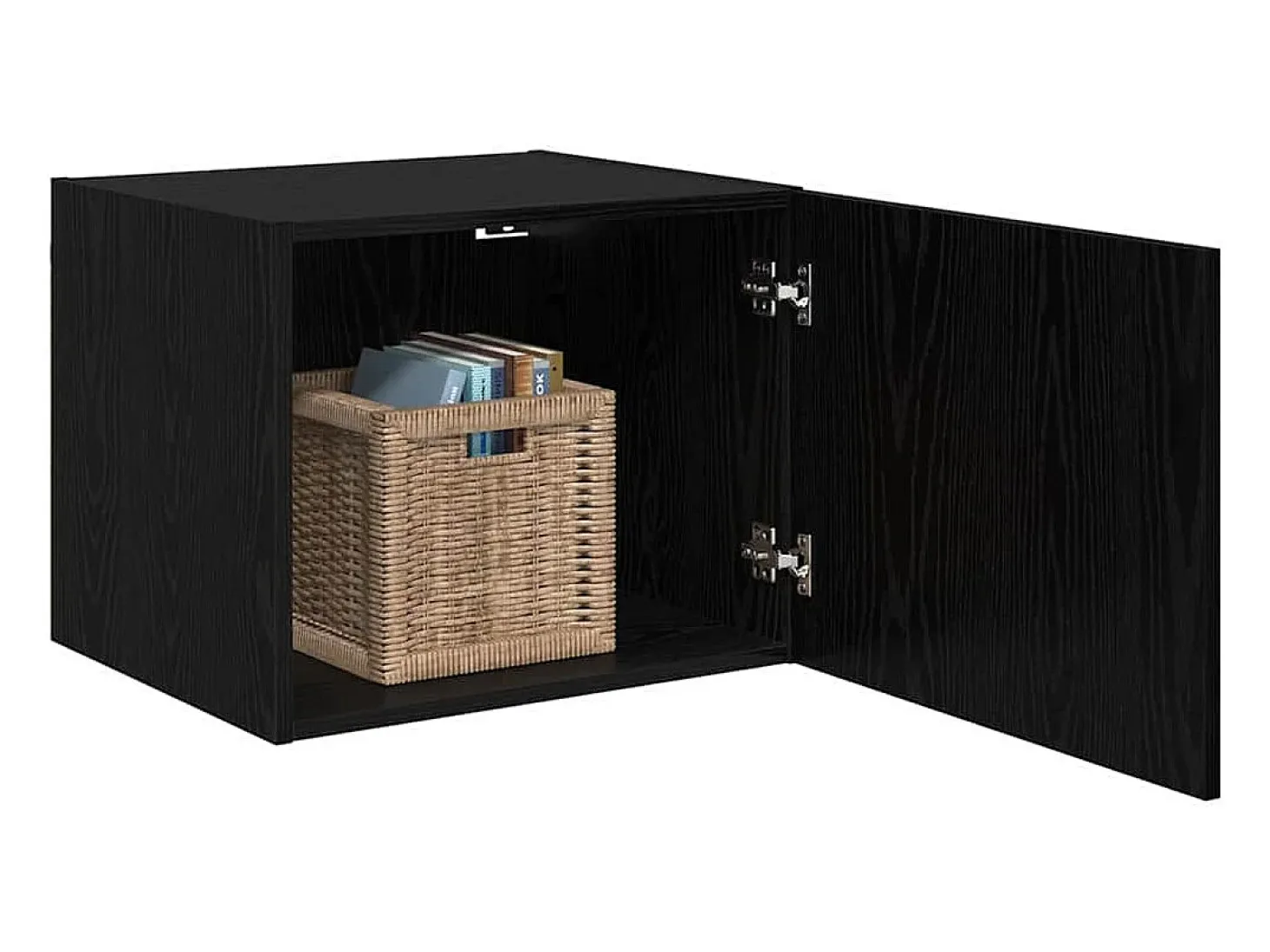 Unidad de pared de roble negro 50 x 42,5 x 40 cm Madera de ingeniería