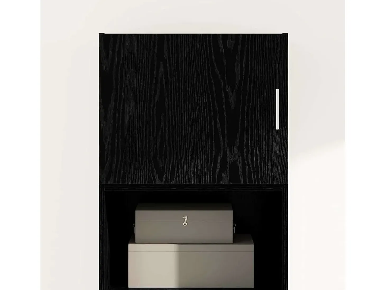 Unidad de pared de roble negro 50 x 42,5 x 40 cm Madera de ingeniería