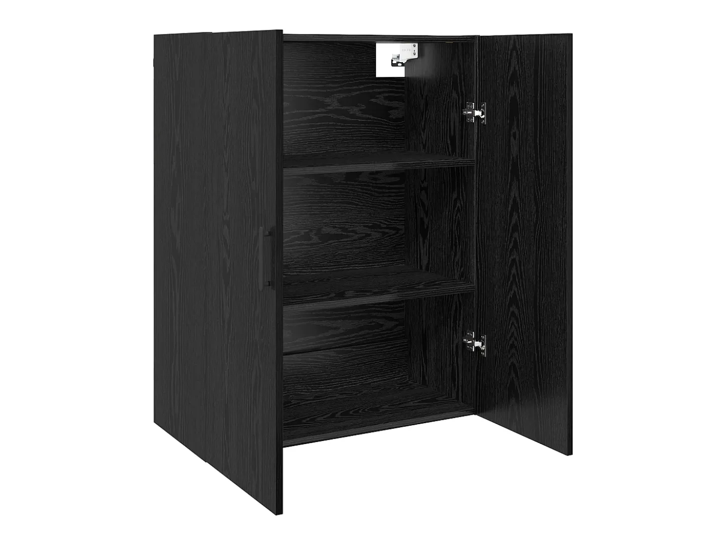Unidad de pared de roble negro 69,5 x 34 x 90 cm Madera de ingeniería