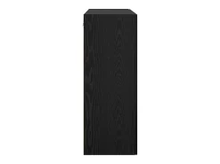 Unidad de pared de roble negro 69,5 x 34 x 90 cm Madera de ingeniería
