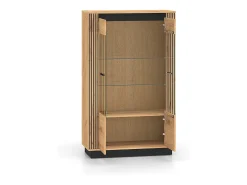 Vajillero 2 puertas Solal Madera y Negro