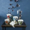 Vaso hairstreak verde oscuro de vidrio con asa de Villeroy & Boch
