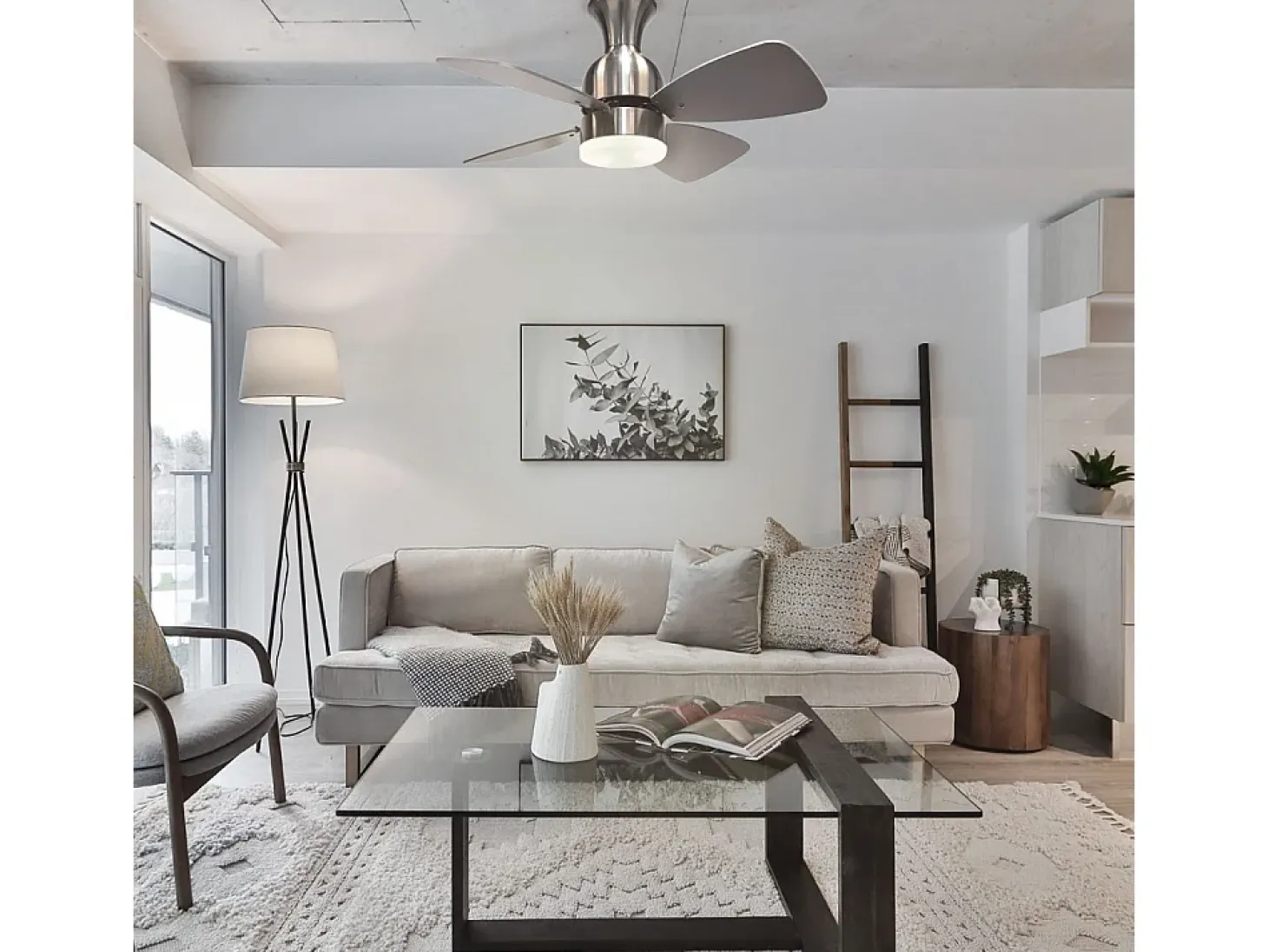 Ventilador Ac Fresco Níquel Modo Verano Y Invierno Temporizador Led Interlusa