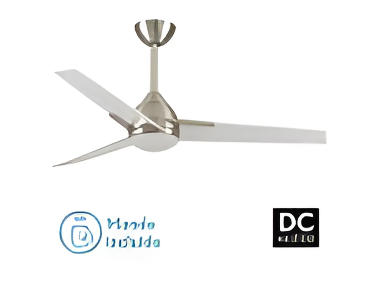 Ventilador Dc Argestes Niquel Led 22w Con 3 Temperaturas Y Memoria