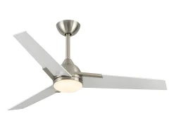 Ventilador Dc Argestes Niquel Led 22w Con 3 Temperaturas Y Memoria