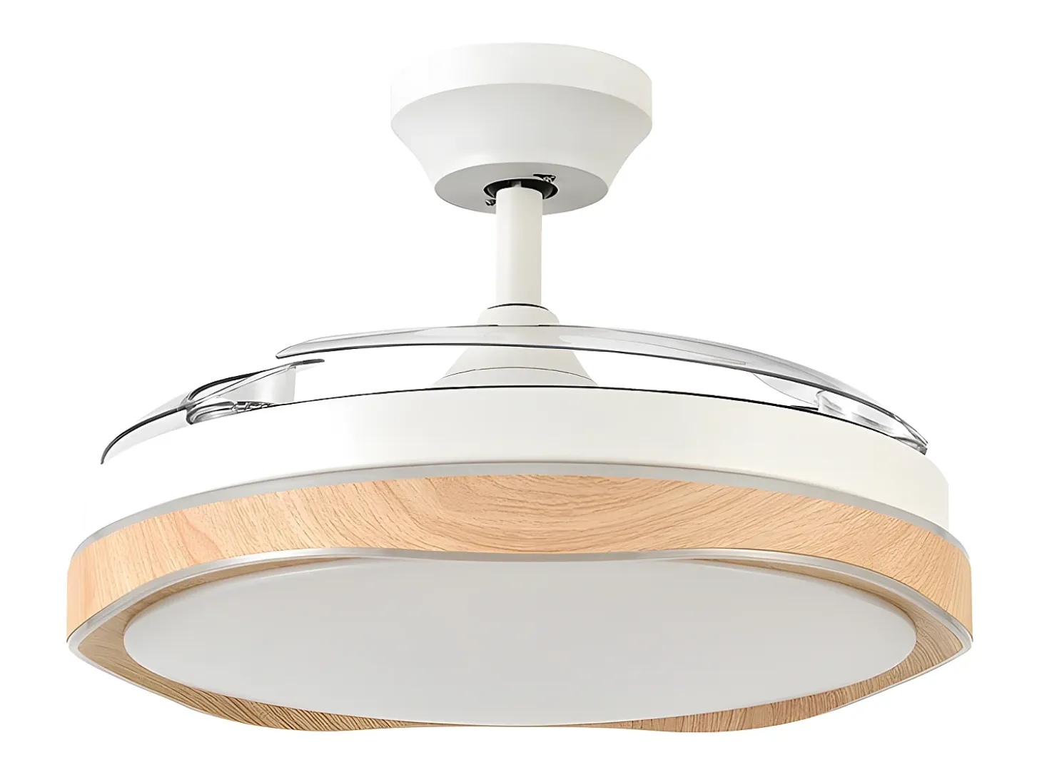 Ventilador Dc Blondi Blanco Led 3 Temperaturas Control Remoto