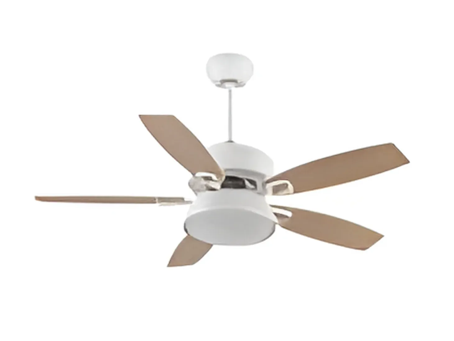 Ventilador Dc Braw Blanco Led 5 Aspas Y Control Remoto